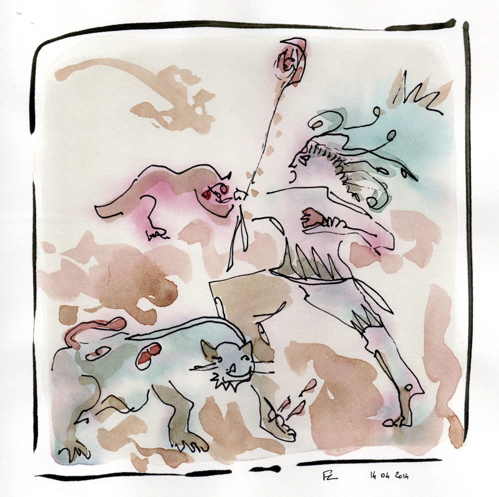 Dionysos et les panthères