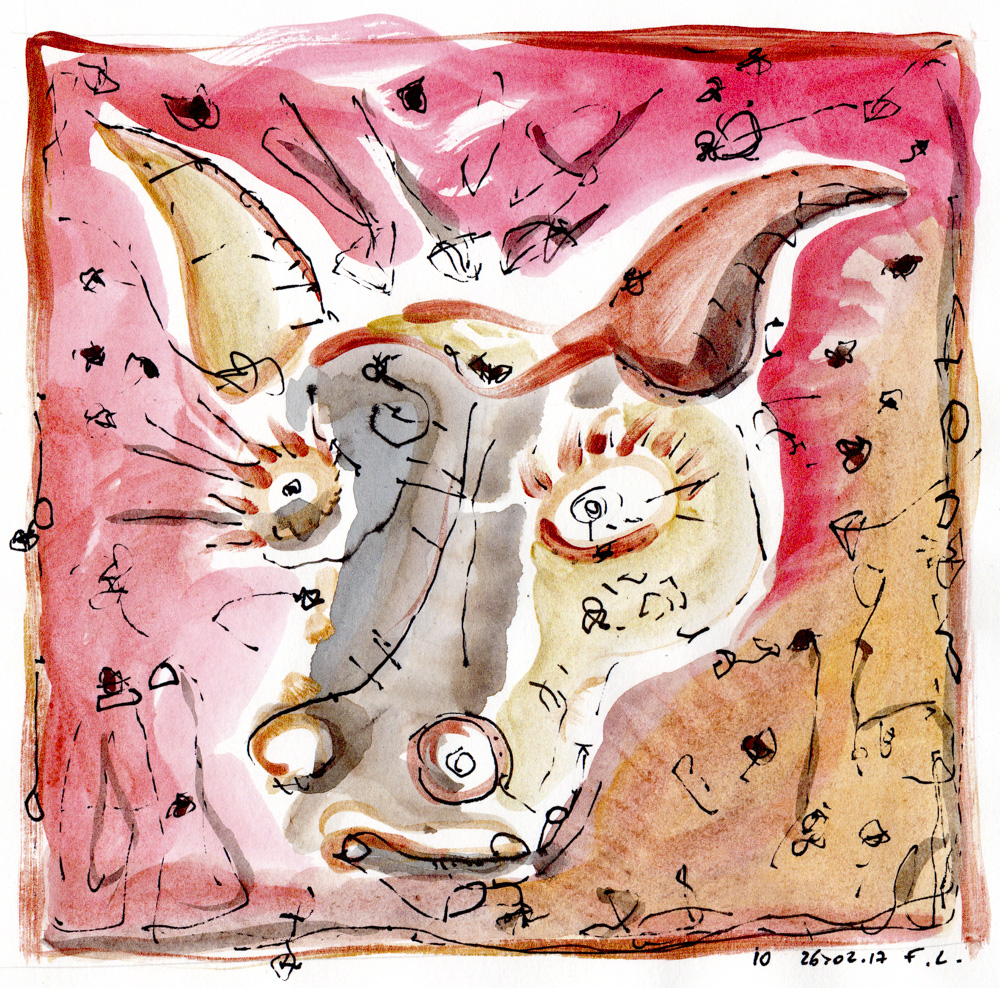 Dessins aquarellés